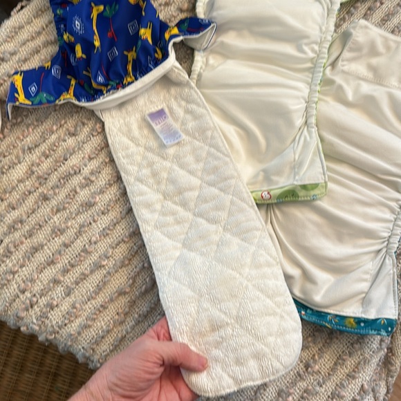 Set of 3 patterned cloth diapers - Picture 6 of 7
